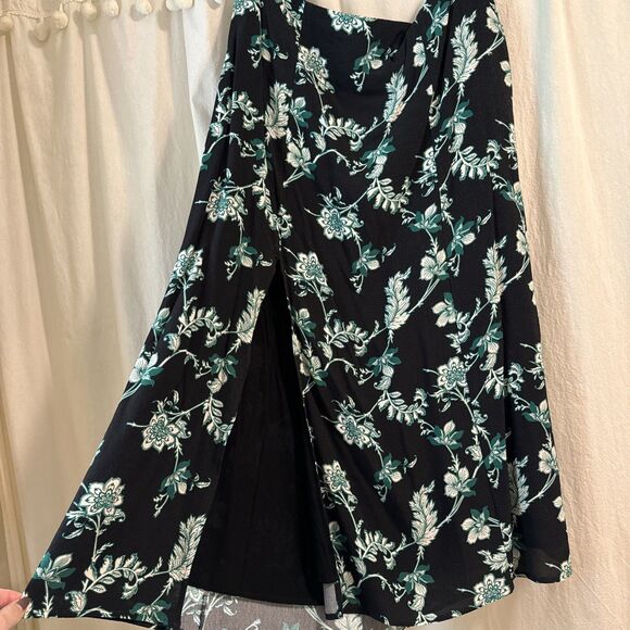 Maeve by Anthropologie Lille Floral Midi Skirt with Side Slit and Zip Size 12 - Picture 3 of 5